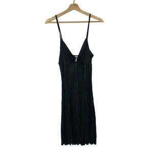 Closet Y2K Black Pleated Babydoll Satin Slip L